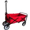 3.3 cu.ft. Steel Collapsible Folding Fabric Outdoor Utility Wagon Garden Cart with 2 Mesh Cup Holders, Red by Unbranded -GARDEN TOOLS Shop garden carts ktdgcp82601 64 1000