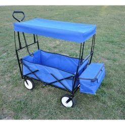3.7 cu.ft. Steel Collapsible Garden Cart with Removable Canopy and Rear Storage by Unbranded -GARDEN TOOLS Shop garden carts ktdgcp82901 44 1000