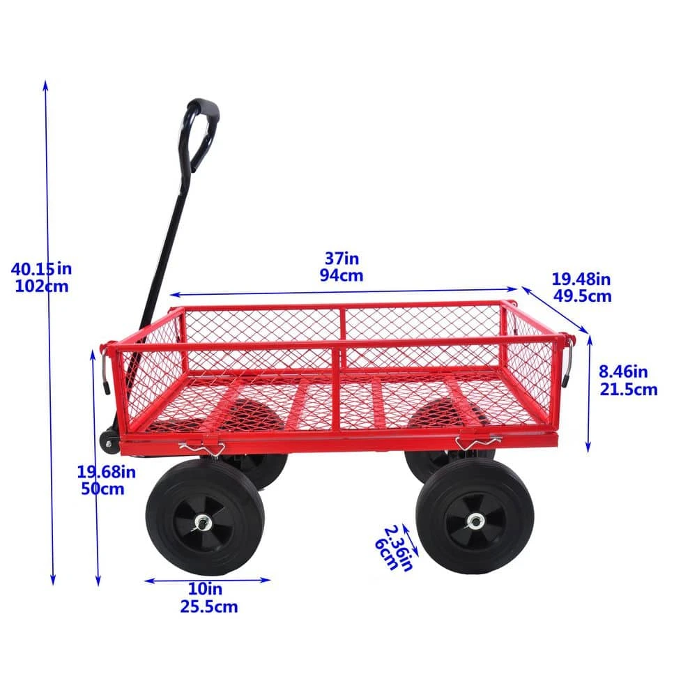 3.53 cu.ft. Steel Folding Utility Garden Cart by Unbranded 11 3.53 cu.ft. Steel Folding Utility Garden Cart by Unbranded - Image 9