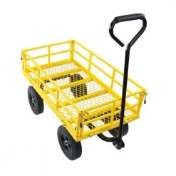 3.53 cu.ft. Steel Foldable Garden Cart by Unbranded