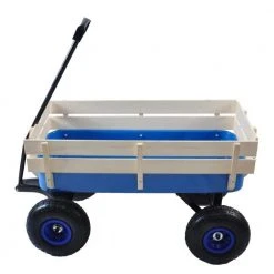 3.03 cu.ft. Steel Garden Cart with wood Railing, Blue by Unbranded -GARDEN TOOLS Shop garden carts ktdgcp83101 40 1000