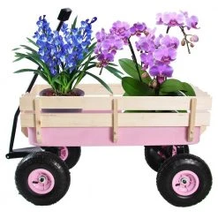 2.8 cu.ft. Steel Wagon Children Kid Garden Cart in Pink by Unbranded -GARDEN TOOLS Shop garden carts lhr428zyq12 44 1000