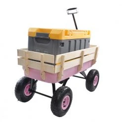 2.8 cu.ft. Steel Wagon Children Kid Garden Cart in Pink by Unbranded -GARDEN TOOLS Shop garden carts lhr428zyq12 fa 1000