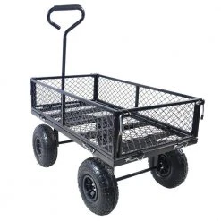 3 cu.ft. Total Metal Garden Cart Outdoor Wagon All Terrain Pulling in Black by Unbranded 14 3 cu.ft. Total Metal Garden Cart Outdoor Wagon All Terrain Pulling in Black by Unbranded -GARDEN TOOLS Shop garden carts lwm 748128 1f 1000