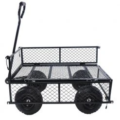 3 cu.ft. Total Metal Garden Cart Outdoor Wagon All Terrain Pulling in Black by Unbranded 13 3 cu.ft. Total Metal Garden Cart Outdoor Wagon All Terrain Pulling in Black by Unbranded -GARDEN TOOLS Shop garden carts lwm 748128 4f 1000