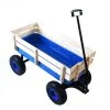 3 cu.ft. Total Steel Garden Cart Outdoor Wagon All Terrain Pulling with Wood Railing Air Tires in Blue by Unbranded -GARDEN TOOLS Shop garden carts lwm gc74025 64 1000