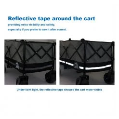 3 cu. ft. Nature ft.s Journey Collapsible Folding Fabric Camping and Garden Cart, Black/Grey by Unbranded -GARDEN TOOLS Shop garden carts mw617 1 76 1000