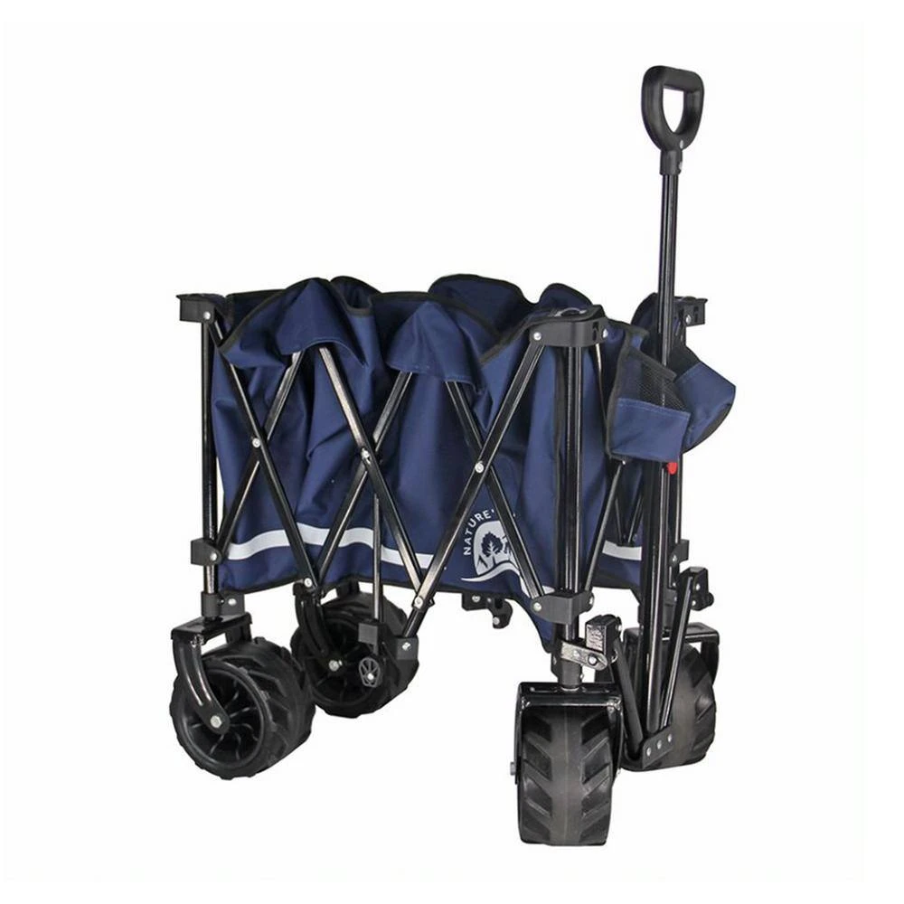 3 cu. ft. Nature ft.s Journey Collapsible Fabric Folding Camping and Garden Cart, Black/Blue by Unbranded 6 3 cu. ft. Nature ft.s Journey Collapsible Fabric Folding Camping and Garden Cart, Black/Blue by Unbranded - Image 4