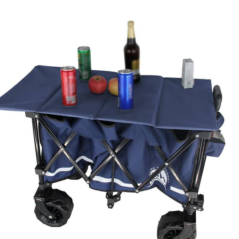 3 cu. ft. Nature ft.s Journey Collapsible Fabric Folding Camping and Garden Cart, Black/Blue by Unbranded 9 3 cu. ft. Nature ft.s Journey Collapsible Fabric Folding Camping and Garden Cart, Black/Blue by Unbranded - Image 7