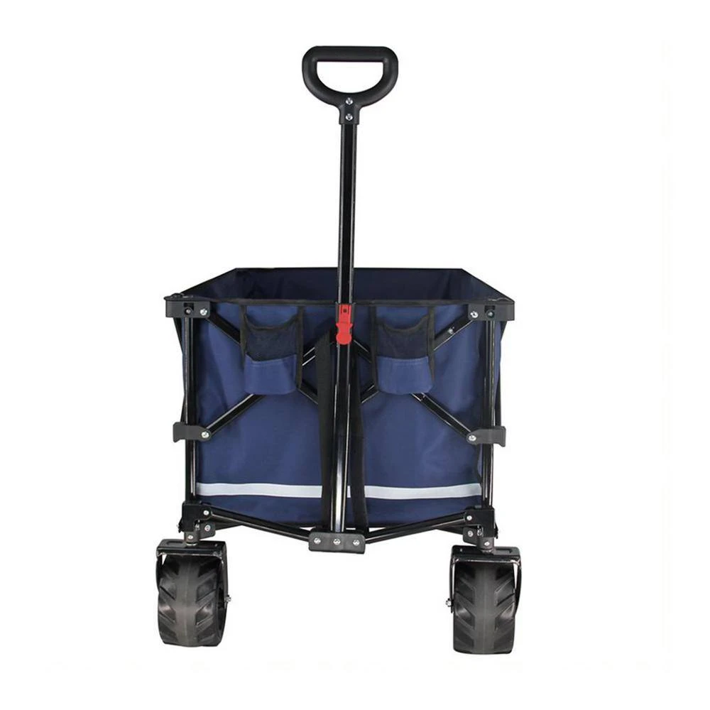 3 cu. ft. Nature ft.s Journey Collapsible Fabric Folding Camping and Garden Cart, Black/Blue by Unbranded 5 3 cu. ft. Nature ft.s Journey Collapsible Fabric Folding Camping and Garden Cart, Black/Blue by Unbranded - Image 3