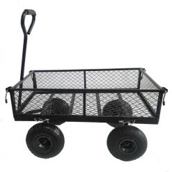 3 cu. ft. Heavy-Duty Steel Garden Cart Utility Cart with Removable 4-Sides by Amucolo -GARDEN TOOLS Shop garden carts qd cyw2 1280 1f 1000