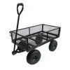 3 cu. ft. Heavy-Duty Steel Garden Cart Utility Cart with Removable 4-Sides by Amucolo -GARDEN TOOLS Shop garden carts qd cyw2 1280 64 1000