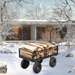 8.8 cu.ft. Steel Garden Cart in Black by Unbranded -GARDEN TOOLS Shop garden carts st617a 179 4f 1000