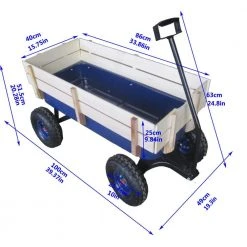 2.8 cu.ft. Steel Garden Cart in Blue by Unbranded -GARDEN TOOLS Shop garden carts st617a 180 1f 1000