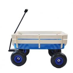 2.8 cu.ft. Steel Garden Cart in Blue by Unbranded