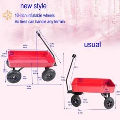2.8 cu.ft. Steel Garden Cart in Red by Unbranded -GARDEN TOOLS Shop garden carts st617a 181 44 1000