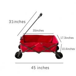 3.6 cu.ft. Outdoor Camping Wagon Metal Garden Carts Foldable by Tunearary -GARDEN TOOLS Shop garden carts w321hzp37290 76 1000