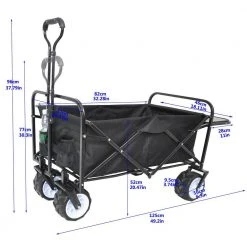 4.5 cu. ft. Black Fabric Folding Garden Cart by Unbranded -GARDEN TOOLS Shop garden carts wyb219 bkfgc 4f 1000