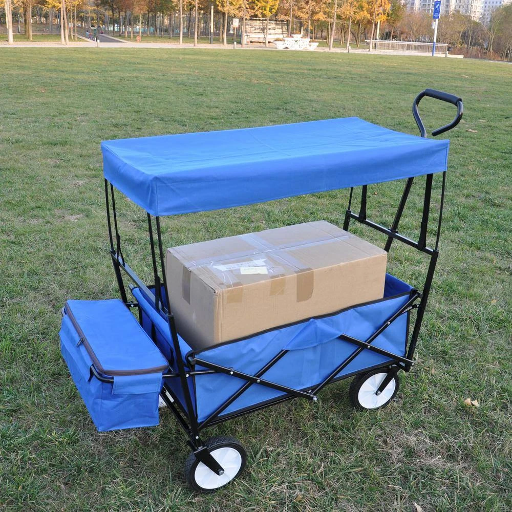 3.55 cu.ft. Fabric Blue Folding Garden Cart by Unbranded 9 3.55 cu.ft. Fabric Blue Folding Garden Cart by Unbranded - Image 7