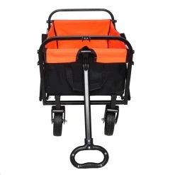 2.4 cu.ft. Fabric Black And Orange Folding Garden Cart by Unbranded -GARDEN TOOLS Shop garden carts wybagain 31 44 1000