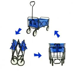 3.63 cu.ft. Fabric Blue Folding Garden Cart by Unbranded 12 3.63 cu.ft. Fabric Blue Folding Garden Cart by Unbranded -GARDEN TOOLS Shop garden carts wybagain 32 c3 1000