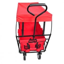 4 cu.ft. Metal Garden Shopping Beach Cart folding wagon Garden Cart Red by Unbranded -GARDEN TOOLS Shop garden carts xy224 redca rts 4f 1000