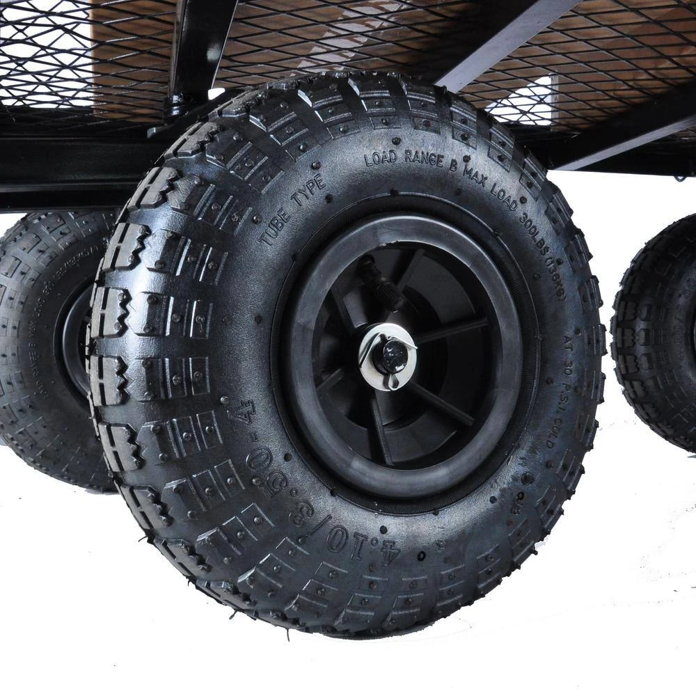 3.5 cu.ft. Metal Cargo Wagon Garden Cart by Unbranded 5 3.5 cu.ft. Metal Cargo Wagon Garden Cart by Unbranded - Image 3