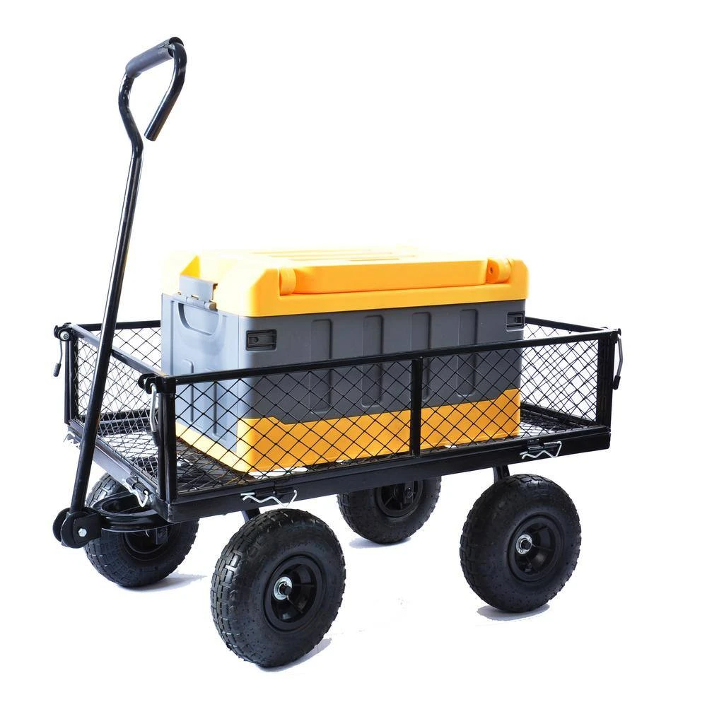 3.5 cu.ft. Metal Cargo Wagon Garden Cart by Unbranded 8 3.5 cu.ft. Metal Cargo Wagon Garden Cart by Unbranded - Image 6