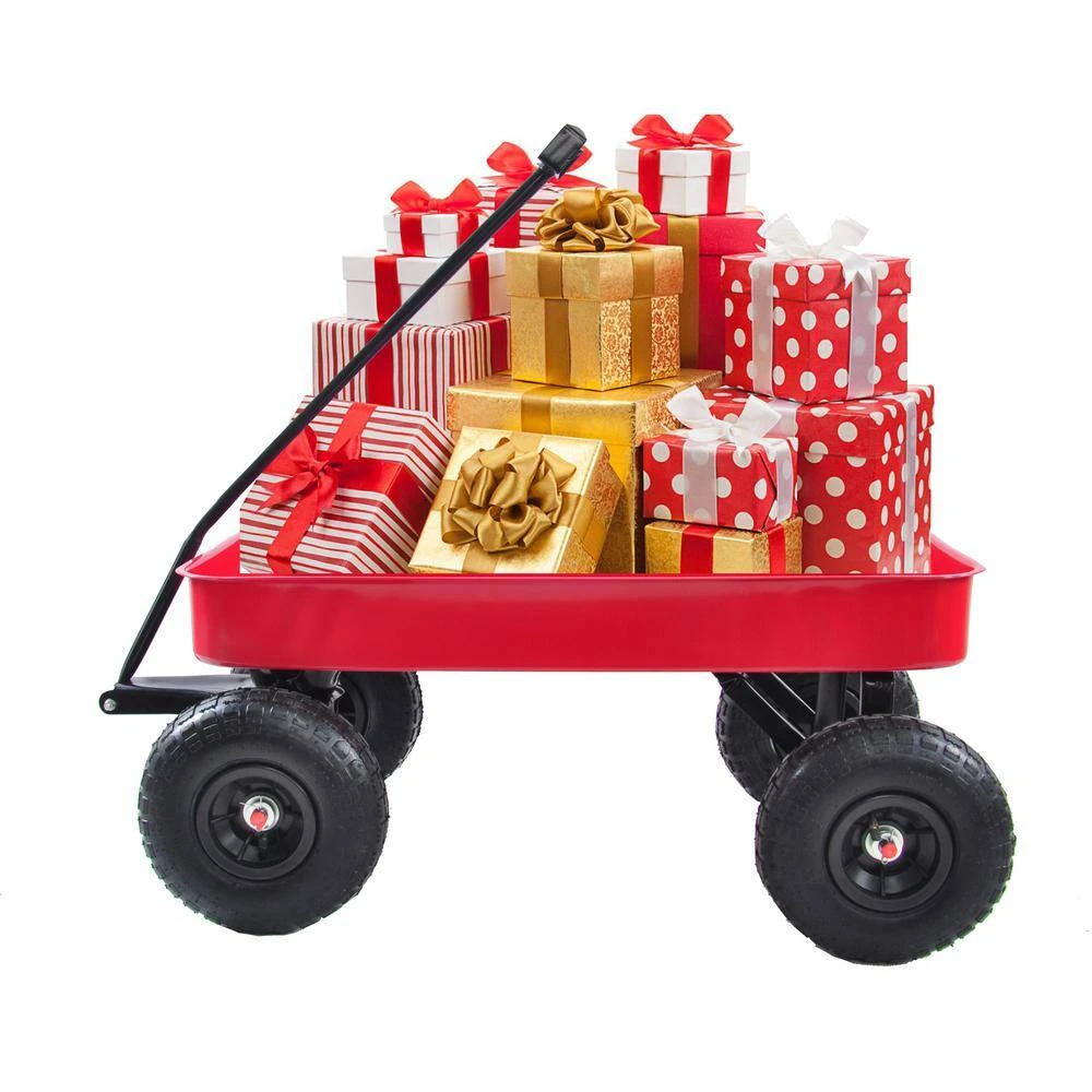 1 cu.ft. Metal All Terrain Cargo Wagon Garden Cart for Kids by Unbranded 6 1 cu.ft. Metal All Terrain Cargo Wagon Garden Cart for Kids by Unbranded - Image 4
