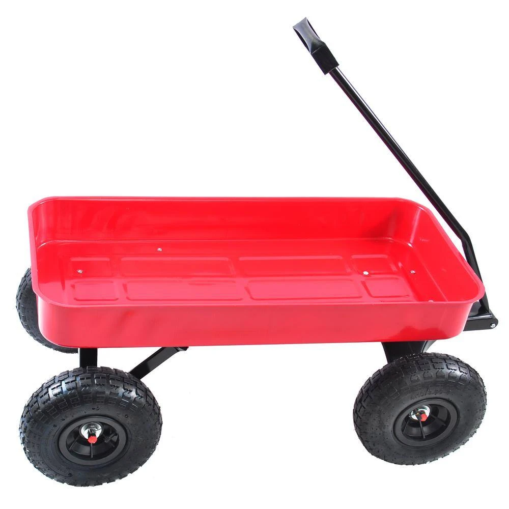 1 cu.ft. Metal All Terrain Cargo Wagon Garden Cart for Kids by Unbranded 4 1 cu.ft. Metal All Terrain Cargo Wagon Garden Cart for Kids by Unbranded - Image 2