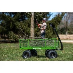 4 cu. ft. Steel Utility Cart by GORILLA CARTS -GARDEN TOOLS Shop gorilla carts garden carts gcg 2140 fa 1000