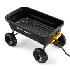 4 cu. ft. Poly Garden Dump Cart by GORILLA CARTS -GARDEN TOOLS Shop gorilla carts garden carts gcg 4 4f 1000