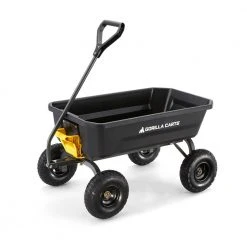 4 cu. ft. Poly Garden Dump Cart by GORILLA CARTS -GARDEN TOOLS Shop gorilla carts garden carts gcg 4 76 1000