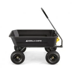 4 cu. ft. Poly Garden Dump Cart by GORILLA CARTS -GARDEN TOOLS Shop gorilla carts garden carts gcg 4 a0 1000