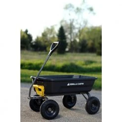 4 cu. ft. Poly Garden Dump Cart by GORILLA CARTS -GARDEN TOOLS Shop gorilla carts garden carts gcg 4 fa 1000