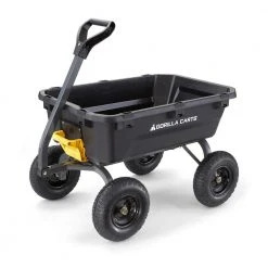 7 cu. ft. Poly Yard Dump Cart by GORILLA CARTS -GARDEN TOOLS Shop gorilla carts garden carts gcg 7 40 1000