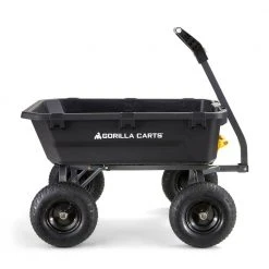 7 cu. ft. Poly Yard Dump Cart by GORILLA CARTS -GARDEN TOOLS Shop gorilla carts garden carts gcg 7 a0 1000
