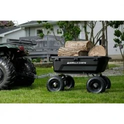 7 cu. ft. Poly Yard Dump Cart by GORILLA CARTS -GARDEN TOOLS Shop gorilla carts garden carts gcg 7 fa 1000