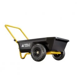4 cu. ft. Poly Yard Cart by GORILLA CARTS -GARDEN TOOLS Shop gorilla carts garden carts gcr 4 1f 1000
