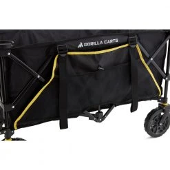 7 Cu. Ft. Collapsible Folding Outdoor Utility Wagon with Oversized Bed, Black by GORILLA CARTS 26 7 Cu. Ft. Collapsible Folding Outdoor Utility Wagon with Oversized Bed, Black by GORILLA CARTS -GARDEN TOOLS Shop gorilla carts garden carts gcsw 7p 1f 1000