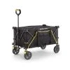 7 Cu. Ft. Collapsible Folding Outdoor Utility Wagon with Oversized Bed, Black by GORILLA CARTS