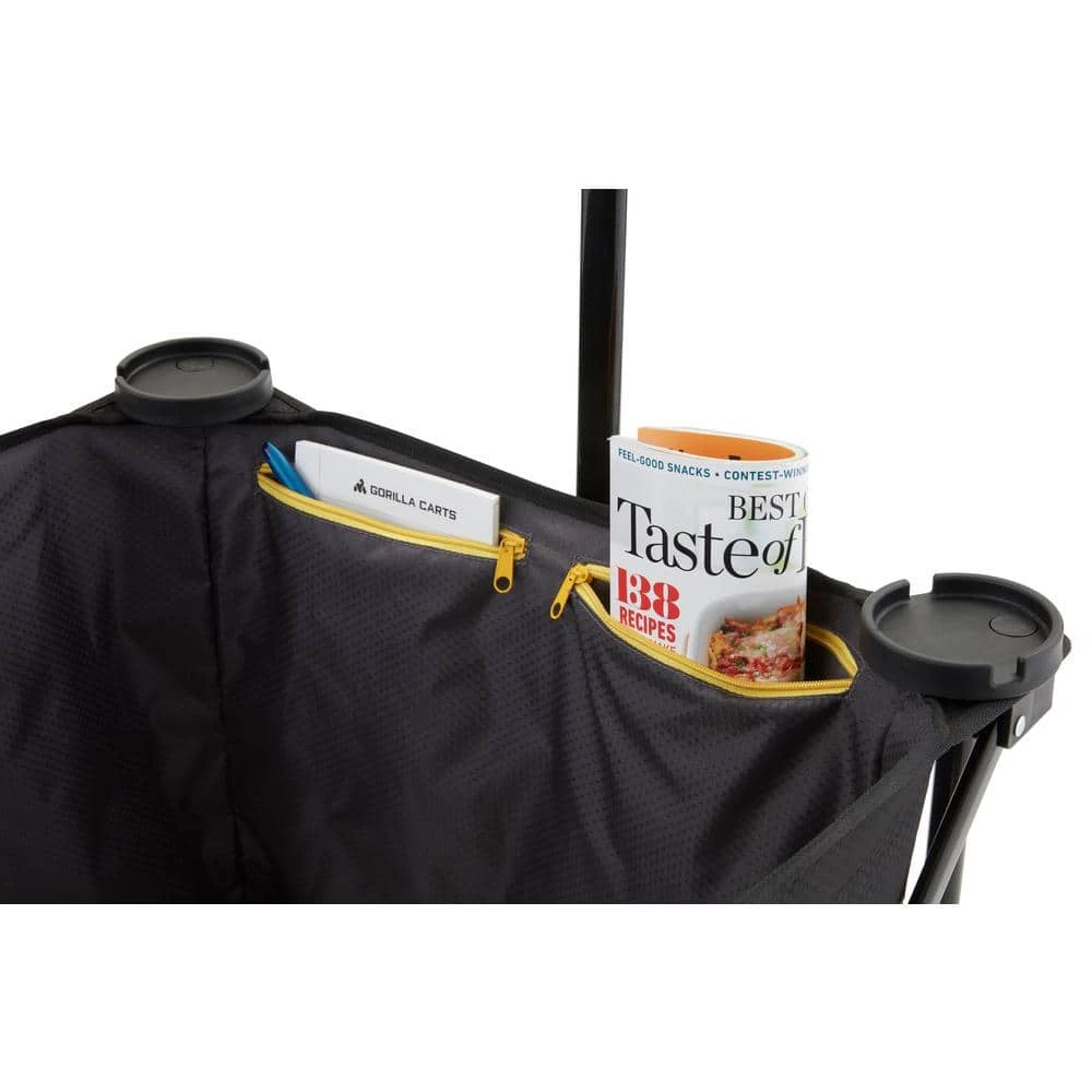 7 Cu. Ft. Collapsible Folding Outdoor Utility Wagon with Oversized Bed, Black by GORILLA CARTS 15 7 Cu. Ft. Collapsible Folding Outdoor Utility Wagon with Oversized Bed, Black by GORILLA CARTS - Image 13