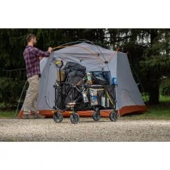 7 Cu. Ft. Collapsible Folding Outdoor Utility Wagon with Oversized Bed, Black by GORILLA CARTS 23 7 Cu. Ft. Collapsible Folding Outdoor Utility Wagon with Oversized Bed, Black by GORILLA CARTS -GARDEN TOOLS Shop gorilla carts garden carts gcsw 7p 77 1000