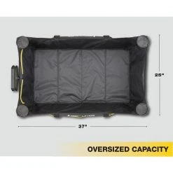 7 Cu. Ft. Collapsible Folding Outdoor Utility Wagon with Oversized Bed, Black by GORILLA CARTS 20 7 Cu. Ft. Collapsible Folding Outdoor Utility Wagon with Oversized Bed, Black by GORILLA CARTS -GARDEN TOOLS Shop gorilla carts garden carts gcsw 7p a0 1000