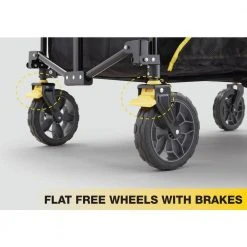 7 Cu. Ft. Collapsible Folding Outdoor Utility Wagon with Oversized Bed, Black by GORILLA CARTS 30 7 Cu. Ft. Collapsible Folding Outdoor Utility Wagon with Oversized Bed, Black by GORILLA CARTS -GARDEN TOOLS Shop gorilla carts garden carts gcsw 7p d4 1000