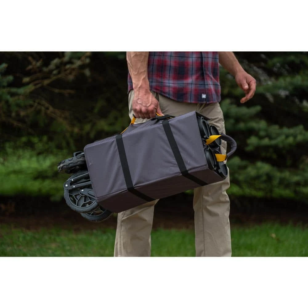 7 Cu. Ft. Collapsible Folding Outdoor Utility Wagon with Oversized Bed, Black by GORILLA CARTS 4 7 Cu. Ft. Collapsible Folding Outdoor Utility Wagon with Oversized Bed, Black by GORILLA CARTS - Image 2
