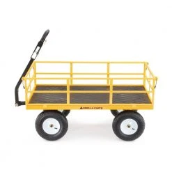 1,200 lbs. Heavy Duty Steel Utility Cart by GORILLA CARTS -GARDEN TOOLS Shop gorilla carts garden carts gor1201b 1f 1000