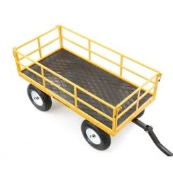 1,200 lbs. Heavy Duty Steel Utility Cart by GORILLA CARTS -GARDEN TOOLS Shop gorilla carts garden carts gor1201b fa 1000