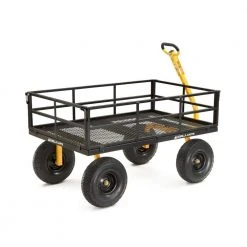 1,400 lb. Super Heavy Duty Steel Utility Cart by GORILLA CARTS -GARDEN TOOLS Shop gorilla carts garden carts gor1400 com fa 1000