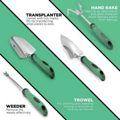 8-Piece Garden Tool Set with Storage Tote Bag by TURBRO -GARDEN TOOLS Shop green turbro garden tool sets hs601 4f 1000
